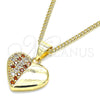 Collares con Dije 04.156.0354.1.20 Oro Laminado, Pulido, Tono Dorado (20 Inches Length)