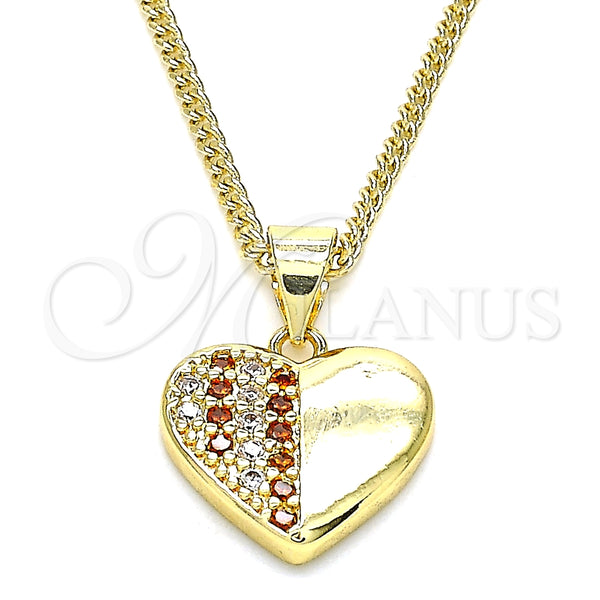 Collares con Dije 04.156.0354.1.20 Oro Laminado, Pulido, Tono Dorado (20 Inches Length)