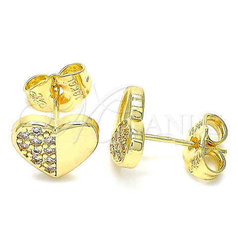 Arete Dormilona 02.156.0491 Oro Laminado, Pulido, Tono Dorado