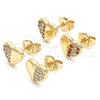 Arete Dormilona 02.156.0491.1 Oro Laminado, Pulido, Tono Dorado