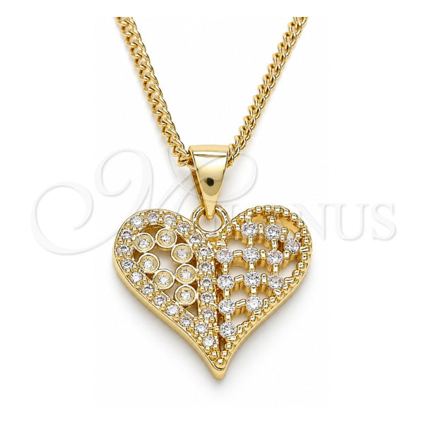 Collares con Dije 04.156.0355.20 Oro Laminado, Pulido, Tono Dorado (20 Pulgadas de Largo)