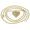 Collares con Dije 04.156.0355.1.20 Oro Laminado, Pulido, Tono Dorado (20 Inches Length)
