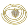 Collares con Dije 04.156.0356.1.20 Oro Laminado, Pulido, Tono Dorado (20 Inches Length)
