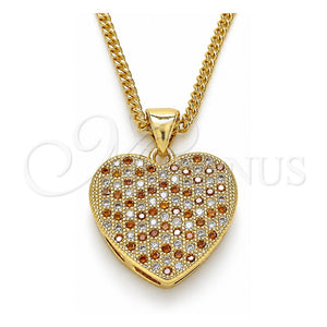 Collares con Dije 04.156.0356.1.20 Oro Laminado, Pulido, Tono Dorado (20 Inches Length)