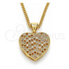 Collares con Dije 04.156.0356.1.20 Oro Laminado, Pulido, Tono Dorado (20 Inches Length)