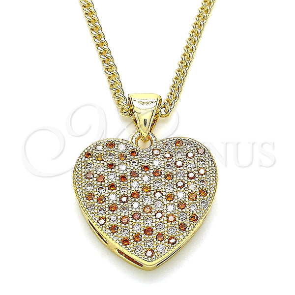 Collares con Dije 04.156.0356.1.20 Oro Laminado, Pulido, Tono Dorado (20 Inches Length)