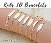 Kit Surtido de 40 Pulseras ID Infantiles de Oro Laminado al por mayor — SKU 139454