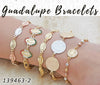 Kit Surtido de 15 Pulseras de Guadalupe de Oro Laminado al por mayor — SKU 139463