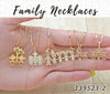 Kit Surtido de 25 Collares Familia de Oro Laminado al por mayor — SKU 139523