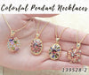 Kit Surtido de 25 Collares con Dije de Colores de Oro Laminado al por mayor — SKU 139528