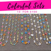 Kit Surtido de 10 Conjuntos de Collar y Pulsera Chapados en Oro al por mayor — SKU 139597