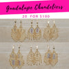 Kit Surtido de 20 Aretes Colgantes de Guadalupe de Oro Laminado al por mayor — SKU 139601