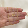 Gargantilla Basica 04.58.0003.18 Oro Laminado, Diseño de Cubana, Pulido, Tono Dorado (0.40 Gauge, 01 MM Thickness, 18 Inches Length)