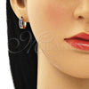 Argolla Huggie 02.213.0207.12 Oro Laminado, con Amatista Zirconia Cubica, Pulido, Tono Dorado