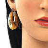 Argolla Mediana 02.163.0131.40 Oro Laminado, Diseño de Hueco, Pulido, Tono Dorado