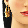 Argolla Mediana 02.163.0137.40 Oro Laminado, Diseño de Hueco, Pulido, Tono Dorado
