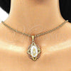 Dije Religioso 05.380.0046 Oro Laminado, Diseño de Guadalupe, Pulido, Tres Tonos