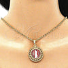 Dije Religioso 05.380.0044 Oro Laminado, Diseño de Guadalupe, Pulido, Tres Tonos
