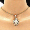 Dije Religioso 05.380.0073 Oro Laminado, Diseño de Guadalupe, Pulido, Tres Tonos