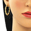 Arete Dormilona 02.341.0064 Oro Laminado, Diseño de Puff Mariner, Pulido, Tono Dorado