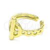 Anillo Elegante 01.341.0017 Oro Laminado, Diseño de Paperclip, Pulido, Tono Dorado (One size fits all)