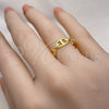 Anillo Elegante 01.341.0027 Oro Laminado, Diseño de Puff Mariner, Pulido, Tono Dorado (One size fits all)