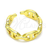 Anillo Elegante 01.341.0027 Oro Laminado, Diseño de Puff Mariner, Pulido, Tono Dorado (One size fits all)