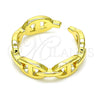 Anillo Elegante 01.341.0027 Oro Laminado, Diseño de Puff Mariner, Pulido, Tono Dorado (One size fits all)