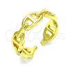 Anillo Elegante 01.341.0027 Oro Laminado, Diseño de Puff Mariner, Pulido, Tono Dorado (One size fits all)
