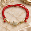 Pulsera Bolo Ajustable 03.299.0091.11 Oro Laminado, Diseño de Tortuga y Bola, con Micro Pave Blanca, Pulido, Tono Dorado (Grosor 03 MM, 11 Pulgadas de Largo)