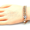 Pulsera Básica 03.331.0124.09 Oro Laminado, Pulido, Tono Dorado (10 MM Thickness, 9 Inches Length)