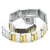 Pulsera Solida 03.114.0284.1.08 Acero Inoxidable, Pulido, Dos Tonos (14 MM Thickness, 8 Inches Length)