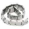Pulsera Solida 03.114.0256.3.09 Acero Inoxidable, Pulido, Tono Plateado (14 MM Thickness, 9 Inches Length)