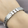 Pulsera Solida 03.114.0311.2.09 Acero Inoxidable, Pulido, Tono Plateado (12 MM Thickness, 9 Inches Length)