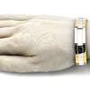 Pulsera Solida 03.114.0371.09 Acero Inoxidable, Pulido, Dos Tonos (14 MM Thickness, 9 Inches Length)