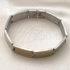 Pulsera Solida 03.114.0371.09 Acero Inoxidable, Pulido, Dos Tonos (14 MM Thickness, 9 Inches Length)