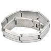 Pulsera Solida 03.114.0371.1.09 Acero Inoxidable, Pulido, Tono Plateado (14 MM Thickness, 9 Inches Length)