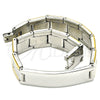 Pulsera Solida 03.114.0376.08 Acero Inoxidable, Pulido, Dos Tonos (13 MM Thickness, 8 Inches Length)