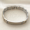 Pulsera Solida 03.114.0376.08 Acero Inoxidable, Pulido, Dos Tonos (13 MM Thickness, 8 Inches Length)