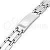 Pulsera Solida 03.114.0382.09 Acero Inoxidable, Pulido, Tono Plateado (13 MM Thickness, 9 Inches Length)