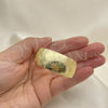 Aro Individual 07.101.0021.3 Oro Laminado, Pulido, Tono Dorado (Grosor 18 MM, Talla Unica)