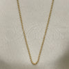 Gargantilla Basica 04.213.0001.1.16 Oro Laminado, Diseño de Bola, Pulido, Tono Dorado (01 MM Thickness, 16 Inches Length)