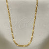 Gargantilla Basica 04.318.0001.22 Oro Laminado, Pulido, Tono Dorado (04 MM Thickness, 22 Inches Length)
