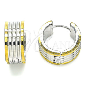 Argolla Huggie 02.230.0001.3.20 Acero Inoxidable, Pulido, Dos Tonos