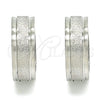 Argolla Huggie 02.230.0059.20 Acero Inoxidable, Mate, Tono Plateado