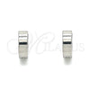 Argolla Huggie 02.255.0007.10 Acero Inoxidable, Pulido, Tono Plateado