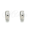 Argolla Huggie 02.255.0008.10 Acero Inoxidable, Pulido, Tono Plateado