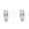 Argolla Huggie 02.255.0009.10 Acero Inoxidable, Pulido, Tono Plateado