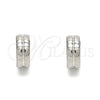 Argolla Huggie 02.255.0010.10 Acero Inoxidable, Pulido, Tono Plateado