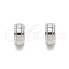 Argolla Huggie 02.255.0011.10 Acero Inoxidable, Pulido, Tono Plateado
